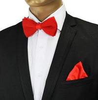 Bow Tie - Knit Bow Tie Red