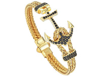 Bracelet - 18K YELLOW GOLD ANCHOR BANGLE