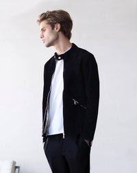 Jacket - SUEDE JACKET BLACK