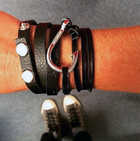 virginstone Bracelet - Hook Bracelet Black / Silver