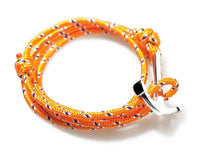 virginstone Bracelet - Anchor Bracelet Orange / Silver